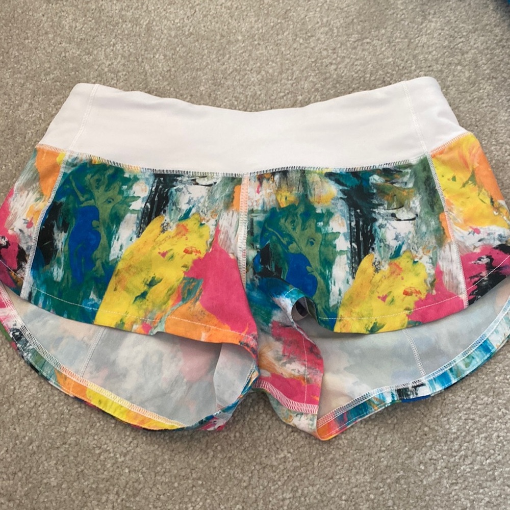 Rare Gently used multi colored splatter paint speed ups